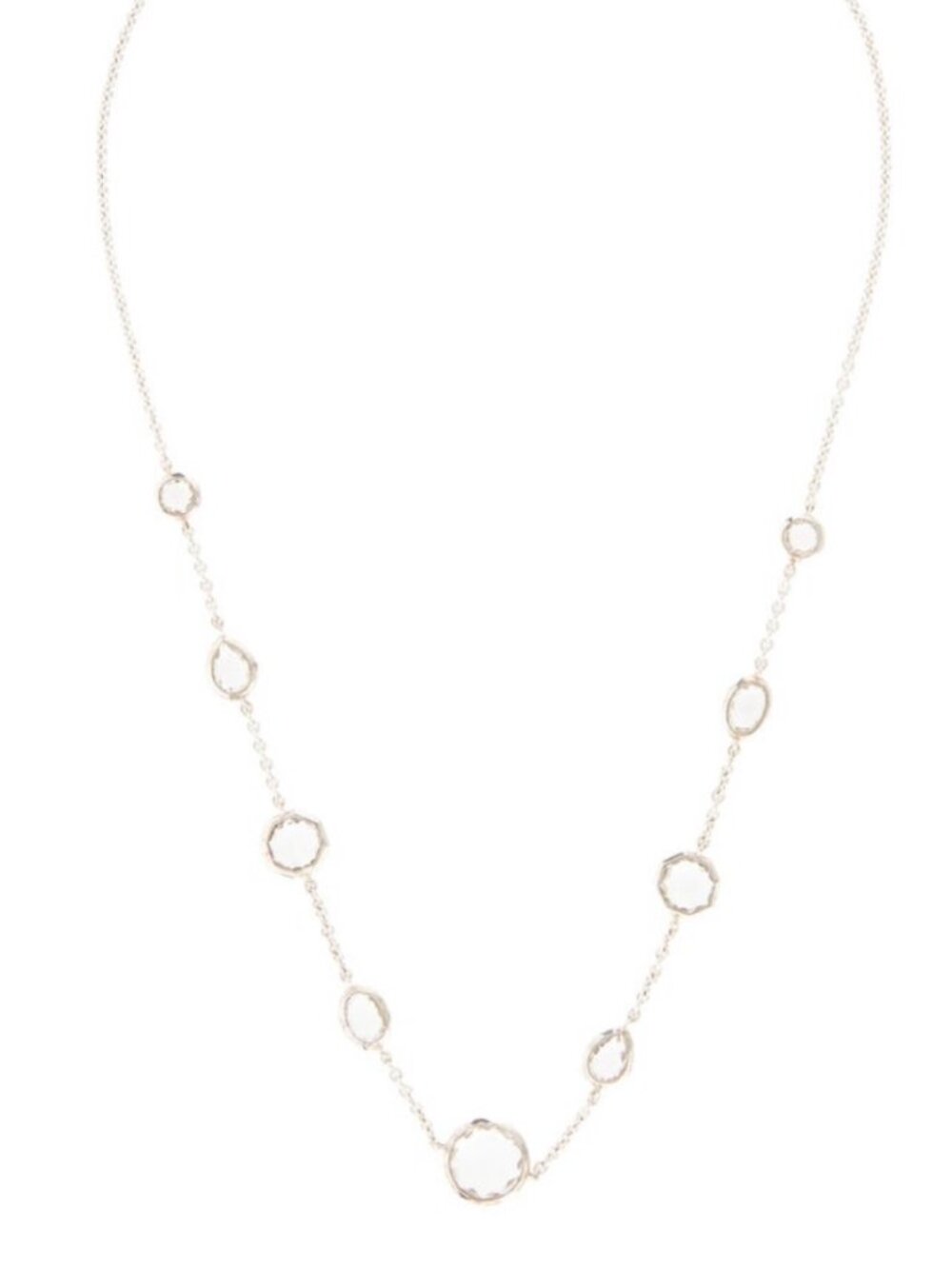 IPPOLITA STERLING SILVER 925 QUARTZ SHORT STATION NECKLACE